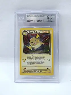 POKEMON ROCKET UNLIMITED DARK RAICHU HOLO #83 BGS 8.5 NICE!!!!!! - Image 1