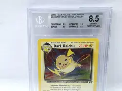 POKEMON ROCKET UNLIMITED DARK RAICHU HOLO #83 BGS 8.5 NICE!!!!!! - Image 5