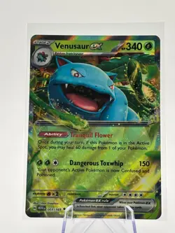 Venusaur EX 3/165 Pokemon TCG Scarlet & Violet 151 Double Rare NM - Image 1