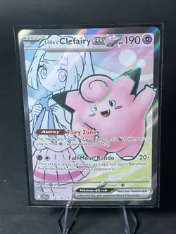 Pokemon TCG Lillie's Clefairy EX Journey Together 173/159 - Image 1