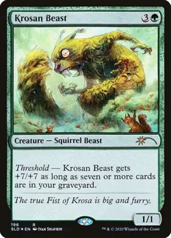 Krosan Beast - Foil Secret Lair LP MTG - Image 1