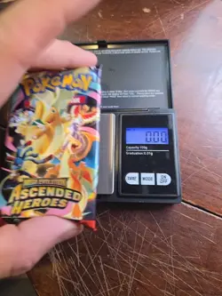 23.21g VERY HEAVY Pokemon TCG Ascended Heroes Booster Pack Factory Sealed USA - Image 3