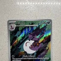Pokemon TCG Arbok 176/162 SV05 Temporal Forces Illustration Rare Holo 130HP - Image 2