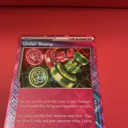 UNFAIR STAMP 165/167 Twilight Masquerade Ace Spec Trainer Item Pokemon TCG #165 - Image 3