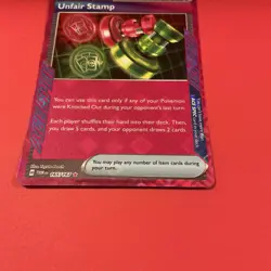 UNFAIR STAMP 165/167 Twilight Masquerade Ace Spec Trainer Item Pokemon TCG #165 - Image 4