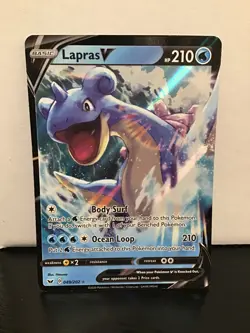 Lapras V 49/202 Ultra Rare Pokemon Sword & Shield Holo - Image 1