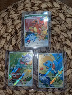 Pokemon First Partner Illustration Collection Series 1 Kanto Gen 1 Starters Set - Image 3