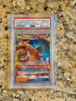 CHARIZARD GX 2019 POKEMON DETECTIVE PIKACHU BLACK STAR PROMO HOLO PSA 10 GEM 195 - Image 1