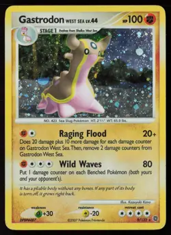 Gastrodon West Sea 9/132 Holo Rare Secret Wonders Pokemon ~HOLO BLEED~ MP - Image 1