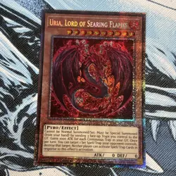 Yugioh Uria, Lord of Searing Flames MZMU-EN000 Starlight Rare 1st Edition NM - Image 2