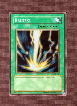 Yu-Gi-Oh RAIGEKI TCG The Legend of Blue Eyes White Dragon #LOB-053 Super Rare 19 - Image 1