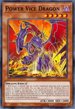 BLZD-EN002 Power Vice Dragon Secret Rare 1st Edition YuGiOh Preorder - Image 1