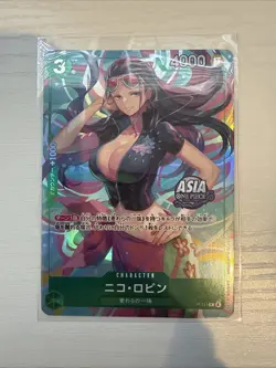 Nico Robin P-111 P ASIA PROMO One Piece Mini-tin Pack Set vol.2 Japanese - Image 1