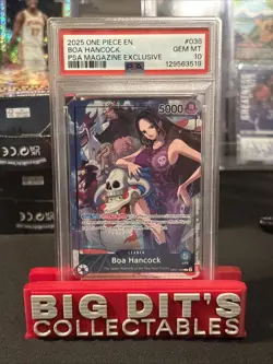 2025 ONE PIECE PROMOS PSA MAGAZINE EXCLUSIVE #038 BOA HANCOCK PSA 10 - Image 1