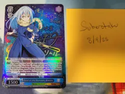Weiss Schwarz Head of the Monsters, Rimuru Reincarnated As A Slime SP Silver SIG - Image 1