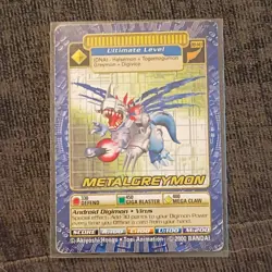 Bandai MetalGreymon Digimon CCG BO-147 Ultimate Level Ultimate Digimon Card 2000 - Image 1