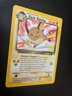 Pokemon TCG Dark Raichu Legendary Collection 7/110 Rare Team Rocket Set Card - Image 4