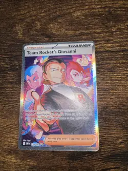 Pokemon card TCG Destined Rivals Team Rockets Giovanni Card 238/182 - Image 1