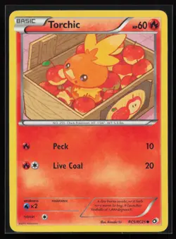 Torchic RC5/RC25 Legendary Treasures: Radiant Collection Pokemon TCG Card - Image 1