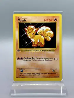 Vulpix 1st Edition 68/102 Shadowless Base Set - Pokemon TCG Card Common - Image 1