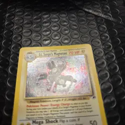 Pokemon TCG Lt. Surge's Magneton Gym Heroes Holo Card 8/132 LP - Image 3