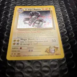 Pokemon TCG Lt. Surge's Magneton Gym Heroes Holo Card 8/132 LP - Image 4