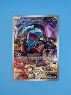 Pokemon Team Rocket's Wobbuffet 203 SV Scarlet & Violet Promo Full Art Holo Card - Image 1
