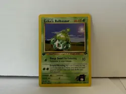 Pokemon Card Gym Challenge # 39 Erika's Bulbasaur 1st Edition First 2000 LP+ - Image 1