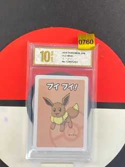 2019 Pokemon Eevee Playing Card Japanese Old Maid Grade10 0760 - Image 1