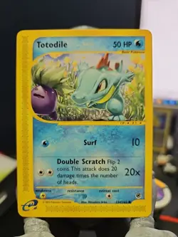 Pokemon Totodile Expedition Base Set 134/165 Regular Card - Image 1