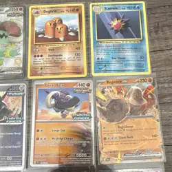 Pokemon TCG Foil EX Card Lot Paldean Fates Iron Treads Starmie Dugtrio - Image 3