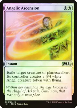 Angelic Ascension (NM) Foil #3 Core Set 2021 M21 Magic Gathering card MTG - Image 1