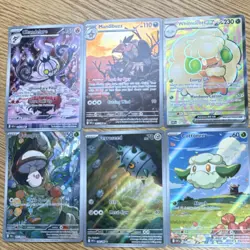 Chandelure Mandibuzz Whimsicott GX 6-Card Lot Holo Full Art English SWSH - Image 1