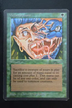 Magic The Gathering MTG METAMORPHOSIS Arabian Nights HP Heavily Played - Image 1