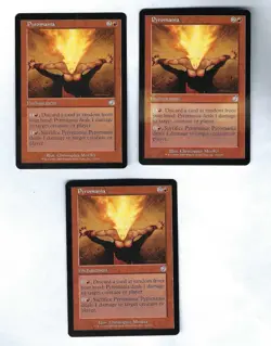 3x Pyromania - Torment - Magic The Gathering NM/M (Never Played) - Image 1