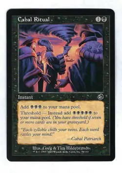 Cabal Ritual - Torment - Magic The Gathering NM/M (Never Played) - Image 1