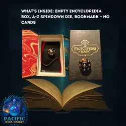 MTG Secret Lair A–Z Encyclopedia Box Only + Spindown Die & Bookmark - Image 1
