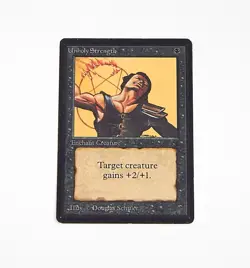 Magic The Gathering MTG Unholy Strength Beta - Image 1