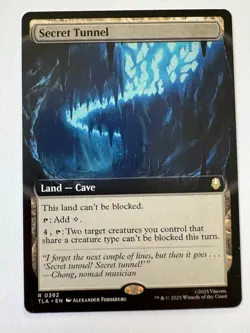 Magic (mtg): Secret Tunnel (Extended Art) Avatar: The Last Airbender Regular - Image 1