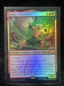 Bumi, Unleashed Avatar: The Last Airbender Foil Magic The Gathering #211 - Image 1