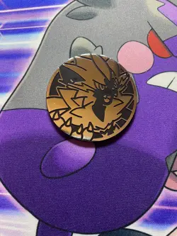 Pokemon TCG Coin - Zeraora - Holo Silver - Plastic - Jumbo Size - Image 1