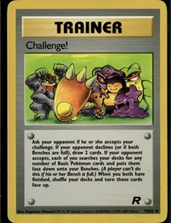 Challenge! Uncommon Team Rocket 74/82 Trainer Unlimited Pokemon Card - Image 1