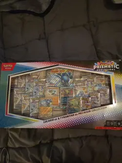 Pokemon TCG: Prismatic Evo Lucario Tyranitar Ex Premium Collection Sealed Box - Image 1
