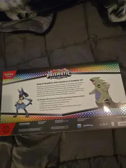 Pokemon TCG: Prismatic Evo Lucario Tyranitar Ex Premium Collection Sealed Box - Image 2