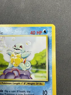 Pokemon 4th Print ERROR Off Center Squirtle 1999-2000 Base Set 63/102 WOTC - Image 4