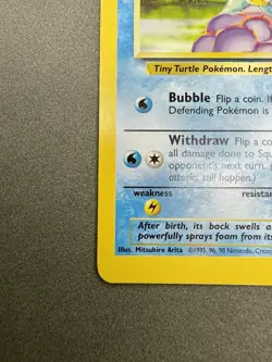 Pokemon 4th Print ERROR Off Center Squirtle 1999-2000 Base Set 63/102 WOTC - Image 5
