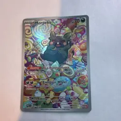 Pokemon TCG Morpeko 206/182 SV04 Paradox Rift Illustration Rare Holo 70 HP - Image 1
