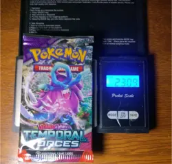 Heavy 23.09g Pokemon Tcg temporal forces Booster Pack Factory Sealed New - Image 1