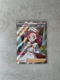 Pokemon TCG - Pokemon Center Lady Vivid Voltage 185/185 Holo Full Art Ultra Rare - Image 1