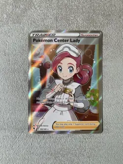Pokemon TCG - Pokemon Center Lady Vivid Voltage 185/185 Holo Full Art Ultra Rare - Image 2